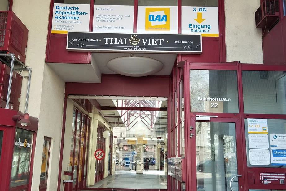 Eingangsbereich DAA Rastatt